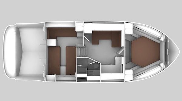 План-схема Моторная яхта Bavaria 400 Coupe "Saluka"