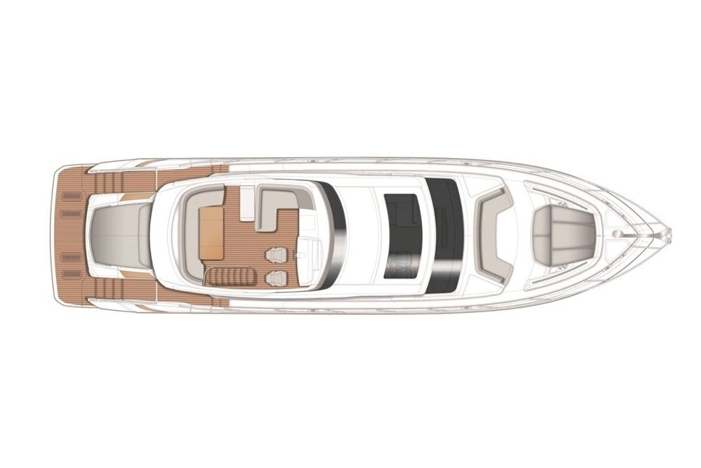 План-схема Моторная яхта Princess S65 „Mirno More“