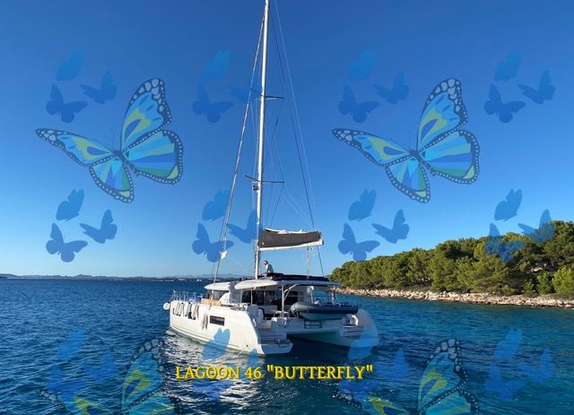 Новая лодка нашего флота - парусный катамаран Lagoon 46 «Butterfly»