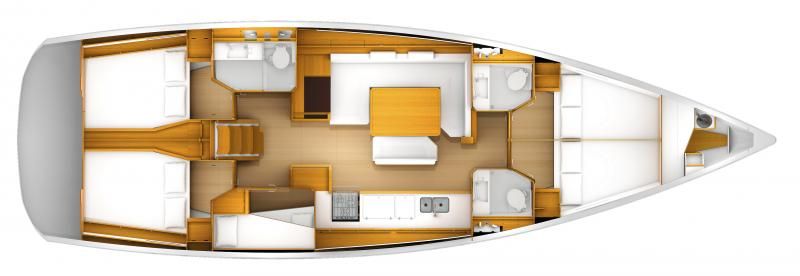 План-схема Парусная яхта SUN ODYSSEY 519„Bertl""