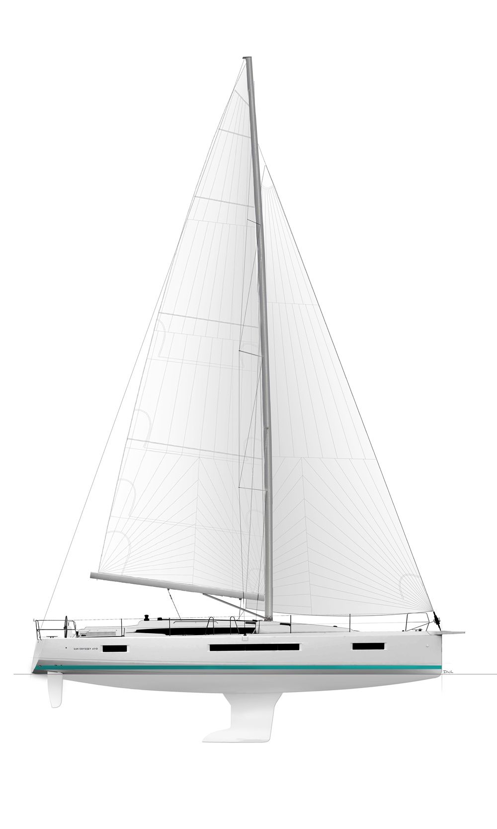 План-схема Парусная яхта Sun Odyssey 490 "Persik"